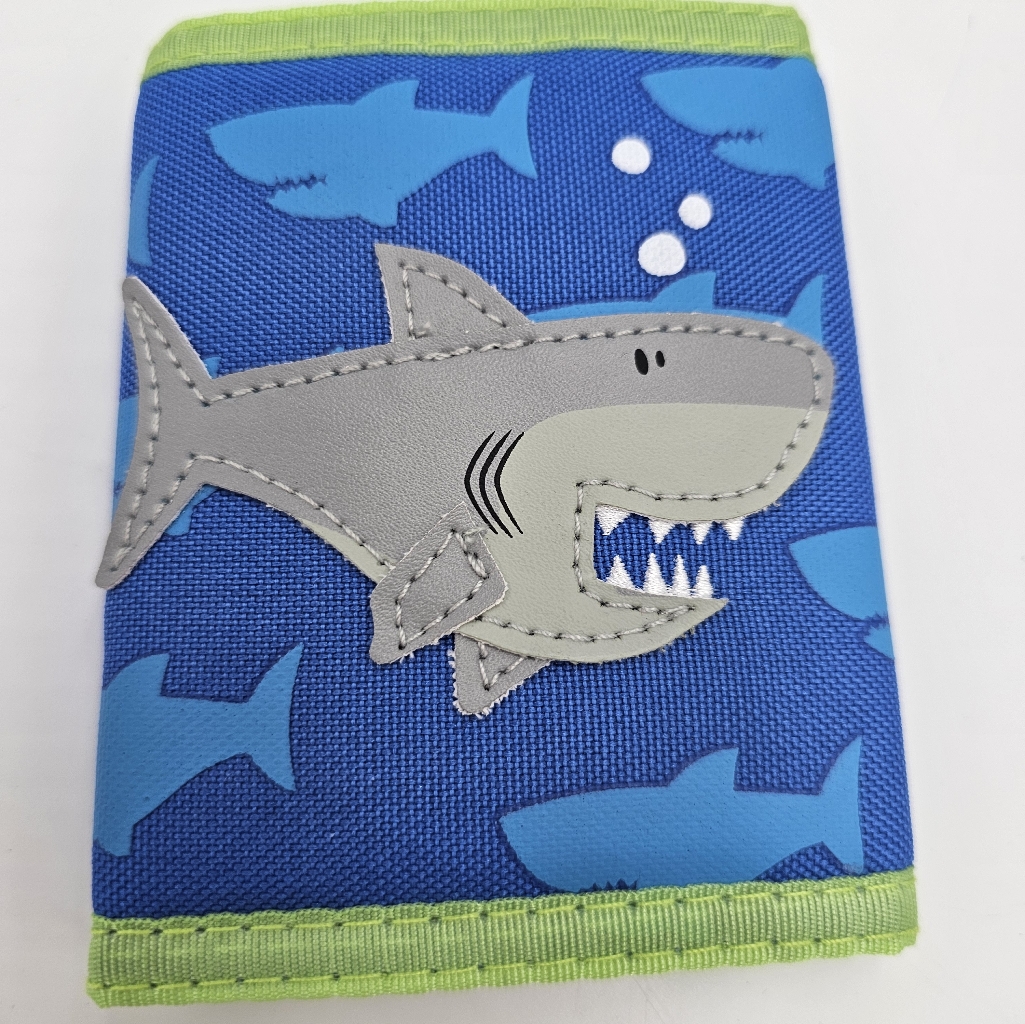 Brand New Stephen Joseph Shark Velcro Wallet New